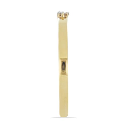 BUY BLUE DIAMOND DOUBLE CUT GEMSTONE RING IN 14K GOLD 